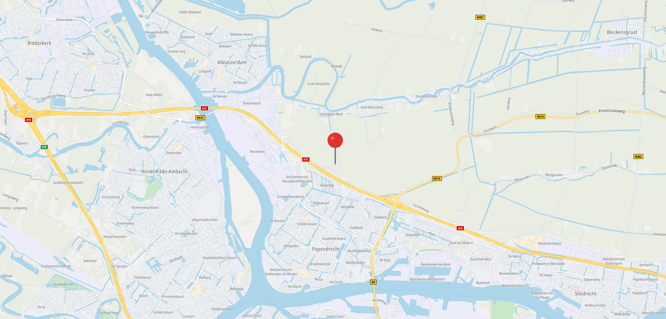 Locatie Truckshow Molenlanden - Veerweg Oud-Alblas